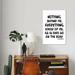 East Urban Home Nothing Behind Me - Kerouac by Wilow & Olive by Amy Brinkman - Wrapped Canvas Textual Art Print Metal in Black/White | Wayfair