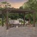 Backyard Discovery 14' x 12' Steel Traditional Pergola Metal/Steel in Brown | 92.6 H x 168.4 W x 144 D in | Wayfair 2105546B