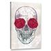 Wrought Studio™ Skull & Roses by Rachel RCaldwell - Print on Canvas in White | 36 H x 24 W x 2 D in | Wayfair C3934D14DFFC48B88DE055E041F6CD75