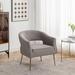 Accent Chair - Everly Quinn Chynna Velvet Accent Chair Velvet in Gray | 28.4 H x 28.3 W x 27.6 D in | Wayfair 88F43181EE8341B9AB67ABE7E5FEEA96