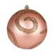 The Holiday Aisle® Matte Sequin Swirl Ball Ornament Plastic in Pink | 4 H x 4 W x 4 D in | Wayfair 78BDB002079E458695B162A4D0D8550C