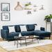 Blue Sectional - Wade Logan® Assunta 104 Wide Sofa & Chaise Polyester | 34 H x 104 W x 60 D in | Wayfair 3DFA7DA6F5B14AC9A1531DBF45D263E8