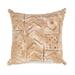 "Liora Manne Visions III Bambara Indoor/Outdoor Pillow Biscotti 20"" Square - Trans Ocean Import Co 7SD2S421922"