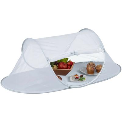 Relaxdays - Fliegenhaube Lebensmittel, faltbare Abdeckhaube für Obst, Kuchen, hbt: 40 x 110 x 58