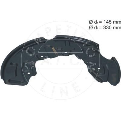 AIC Spritzblech, Bremsscheibe vorne links für AUDI VAG 8E0615311A 56583