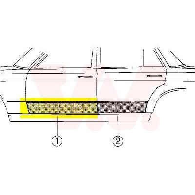 VAN WEZEL Tür, Karosserie vorne links für Mercedes-Benz 3010175