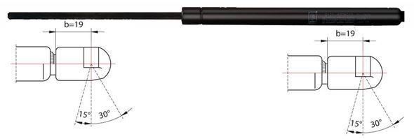 METZGER Gasfeder, Koffer-/Laderaum 2110227 hinten links 555N für RENAULT 6025401711