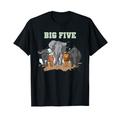 Big Five - Afrika Safari Savanne Serengeti Nationalpark Tier T-Shirt