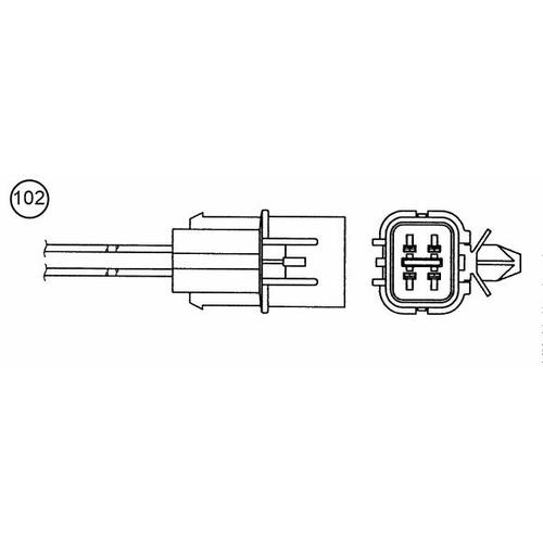 NGK Lambdasonde (92280) für HYUNDAI Getz | Sauerstoff-Sensor