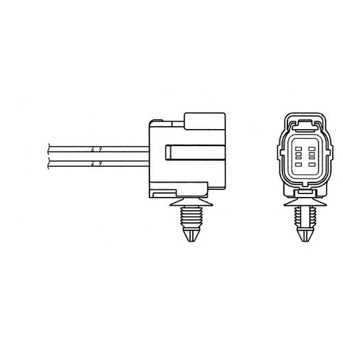 NGK Lambdasonde (1334) für MAZDA 323 S VI F | Sauerstoff-Sensor