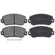 A.B.S. Bremsbelagsatz, Scheibenbremse vorne rechts links für ALFA ROMEO SEAT FSO FIAT LANCIA ALFAROME/FIAT/LANCI AUTOBIANCHI INNOCENTI 5951660 993885