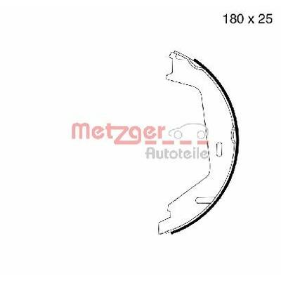 METZGER Bremsbackensatz, Feststellbremse hinten rechts links für VOLVO 274271-6 272398 274504 MG 998