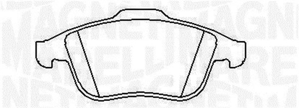 MAGNETI MARELLI Bremsbelagsatz, Scheibenbremse 363916060426 für ALFA ROMEO FIAT Image