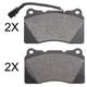 f.becker_line Bremsbelagsatz, Scheibenbremse vorne rechts links für ALFA ROMEO FIAT ALFAROME/FIAT/LANCI LANCIA 77365490 10412398