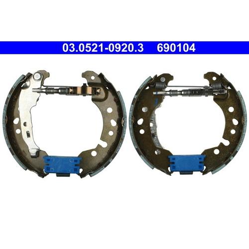 ATE Bremsbackensatz hinten rechts links vormontiert 20,6mm für RENAULT SMART 4534230010 440A01527R 03.0521-0920.3