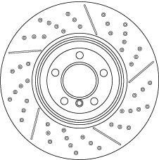 TRW Bremsscheibe DF6600S vorne rechts links zweiteilig 370mm für BMW 6797603 34106797603 Image
