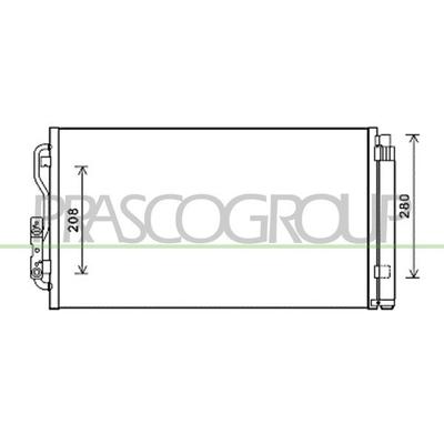 PRASCO Kondensator, Klimaanlage für BMW 64506804722 64509218121 64539305933 BM028C001