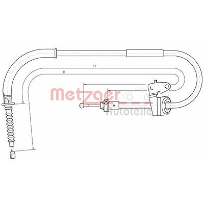 METZGER Seilzug, Feststellbremse COFLE hinten links für MINI 34406770869 10.4307