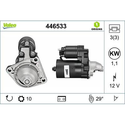 VALEO Starter NEUTEIL 12V für MAZDA FORD VOLVO 98AB11000CC 98AB11000CD 1E0518400 446533