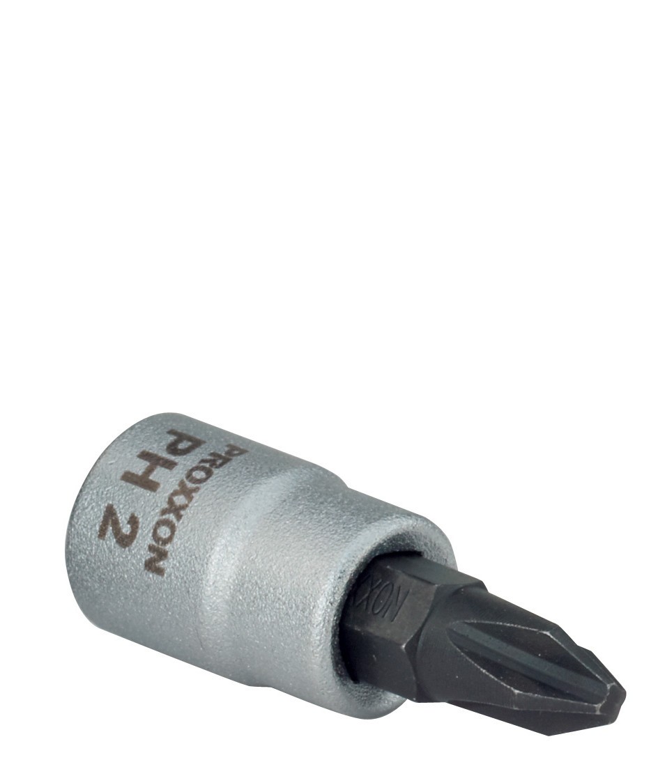 PROXXON 3/8 Zoll Kreuzschlitzeinsatz, No 1 Steckschlüsseleinsatz 23594 Image