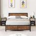 Taomika 3-pieces Bedroom Set Platform Bed and Nightstands Set of 2