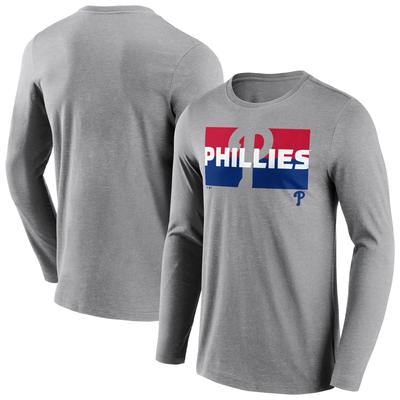 Philadelphia Phillies Square Off Langarm-T-Shirt – Herren Image