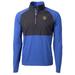 Men's Cutter & Buck Royal/Black San Jose State Spartans Adapt Eco Knit Hybrid Recycled Quarter-Zip Pullover Top