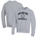 Men's Champion Gray Army Black Knights Baseball Icon Crewneck Pullover Sweatshirt