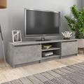 Suiwen TV Cabinet, Tv Table, Tv Stand Cabinet, Tv Stand Cabinet Concrete Grey 140x40x35.5 cm Chipboard