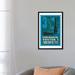 East Urban Home 'Starships 03 Postage Stamp Vostok' Graphic Art Print on Canvas Metal in Black/Blue | 60 H x 40 W x 1.5 D in | Wayfair