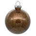 The Holiday Aisle® Clear Ornament w/ Glitter Interior in Brown | 6 H x 6 W x 2.33 D in | Wayfair CF16A52F1FCE430F84272AB32373B399