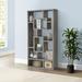 Latitude Run® Arran-William 70.75" H x 35.5" W Geometric Bookcase Wood in Gray | 70.75 H x 11.5 D in | Wayfair 190319D8B6AC43B6A2A9A571806F7C97