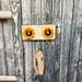 Gracie Oaks Wood Metal Sunflower Wall Hook Keys Coats Aprons Utilities Hook Kitchen Living Room Wall Decor Metal in White | Wayfair