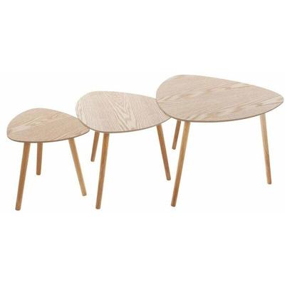 Atmosphera - Set aus 3 Couchtischen Mileo - Naturholz créateur d'intérieur Image