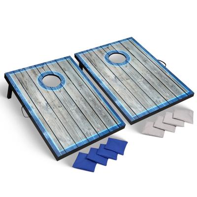 Hathaway Atlantic Cornhole Bean Bag Toss Game Set with LED Lights