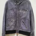 Gucci Jackets & Coats | Gucci Authentic Embossed Leather Jacket Men 58 | Color: Blue | Size: Xl