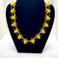 J. Crew Jewelry | Beautiful Jcrew Statement Necklace | Color: Blue/Yellow | Size: 19in