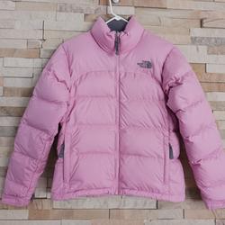 The North Face Jackets & Coats | North Face Womens Small Pink Down Nuptse 96 Retro Puffer Jacket Winter Ski Coat | Color: Gray/Pink | Size: S