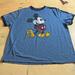 Disney Shirts | Disney Parks T Shirt, Blue, Men’s, Classic Mickey Mouse, Euc, Size Xl | Color: Blue/Yellow | Size: Xl