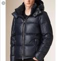 Burberry Jackets & Coats | Burberry Detachable Sleeve Hooded Puffer Jacket- Lamb Leather | Color: Blue | Size: Xl