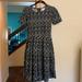 Lularoe Dresses | Lularoe - Xs Amelia Charcoal Grey Dress Pockets Like New | Color: Gray/White | Size: Xs