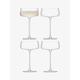 LSA Metropolitan Champagne Saucer 300ml Clear | Set of 4 | Dishwasher Safe | MW06