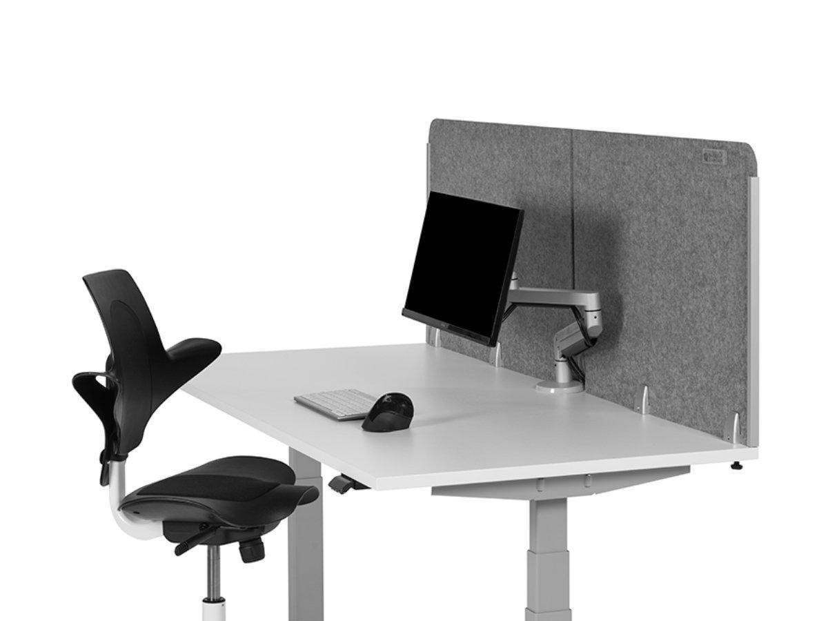 BakkerElkhuizen BE Safety Screen Tischtrennwand, grau Image