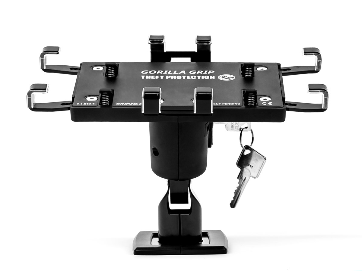 Gripzo Universal Tablet Halterung Diebstahlschutz XL abschließbar 12-13 Zoll, schwarz Image
