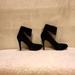 Jessica Simpson Shoes | Jessica Simpson Black Kidsuede Pump W/ Sexy Ankle Strap ~ Nwing Sz 7.5 | Color: Black | Size: 7.5