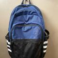 Adidas Accessories | Blue, Black, & White Kids Unisex Adidas Backpack. | Color: Black/Blue | Size: Osb