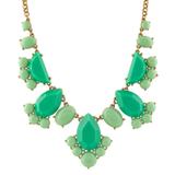 Kate Spade Jewelry | Kate Spade Day Tripper Bib Statement Necklace | Color: Gold/Green | Size: Os