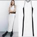 Zara Dresses | New With Tags Zara White With Black Side Tripe Sleeveless Maxi Dress Size S | Color: Black/White | Size: S