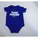 Nike One Pieces | Nike Center Swoosh One Piece Baby 3/6 Months Pure Power Blue | Color: Blue | Size: 3-6mb