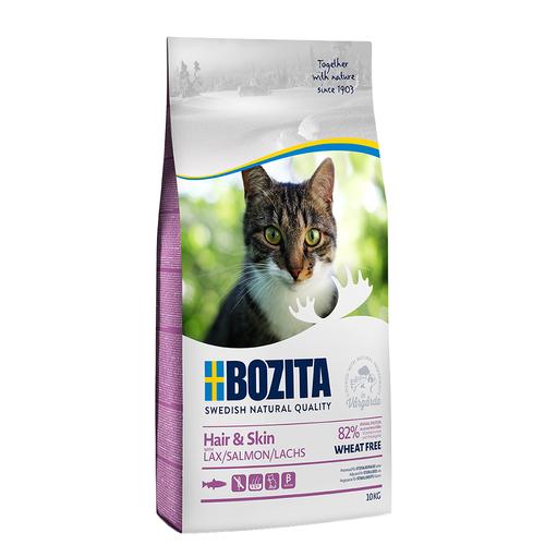 10kg Weizenfrei Hair & Skin Bozita Katzenfutter Trocken - 1kg gratis!